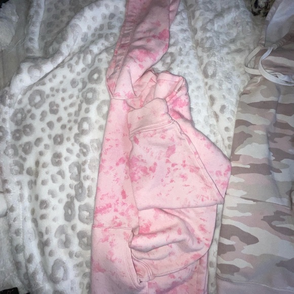 3pc HOODIE bundle *REAL TREE HOT PINK *old navy Pink tie-dye *SO blush camo XS S - Picture 11 of 14